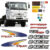 Kit Adesivos Caminhão Mercedes Benz 2423K Emblemas + Faixa