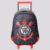 Mochila Corinthians com Rodas Preta e Vermelha