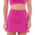 Short Saia Basic Rosa Choque com Bolso Snd Fitness