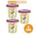 Kit 3 Potes Plásticos Redondos Herméticos Açaí 480ml Flor Sanremo
