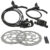 PAR FREIO HIDRÁULICO ABSOLUTE WILD 2 HD-220 – PINÇA 2 PISTÕES C/ DISCOS DE 6 PARAFUSOS 160MM PRETO