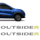 Adesivos Outsider Kwid 2023 Emblema Lateral Modelo Original