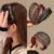 Lovito Faixa De Cabeça Casual Com Strass Liso Para Lavagem Facial Para Mulheres LFA03263 (Café/Vermelho/Preto)