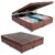 Cama Box Baú Casal Bipartido Sintético Sereneprime cor definida Marrom 138x188x44