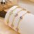 Pulseira Vnox Shell Heart Para Mulheres Em Aço Inoxidável 18k Que Não Desbota , Corrente De Mão , Joia , Presente
