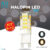 Kit 12 Lâmpada Led 5W G9 Halopin Luz Bipino Luz Quente ou Fria | Para Arandelas e Decoração | Bivolt