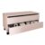 Gabinete de Banheiro c/ Rodízio BN3603 s/Cuba 2 Gavetas 80cm Branco – Tecno Mobili