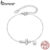 Pulseira De Prata Esterlina 925 Bamoer Starlight Cross Joias Presentes Para Mulheres