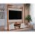 Home p/ TV até 55 Pol Master c/ 2 Prateleiras e Pés 135x183cm Off White/Nature – Permóbili