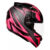 Capacete Moto Fechado Spark Flash Viseira Cristal Preto Fosco c/ Rosa Inmetro Tamanho 60 – EBF