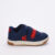 Sapatênis Infantil Menino Kidy Milão Casual Azul Vermelho