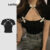 Lovito Camiseta Casual Com Deslocamento Colorblock Para Mulheres L114AD478
