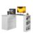 Cômoda Com Mesa Gamer Giratória Branco Qmovi Branco