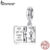 Bamoer 925 Prata Esterlina Charme Cruz Fé Pingente DIY Para Pulseira Presentes