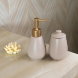 2 Peças Wolff Granilite para Banheiro de Cerâmica Nude