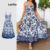 (Trendy) Lovito Vestido Curva Plus Size Boho Tribal Print Padrão Vestido Para Mulheres LBL18845