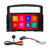 Kit Multimídia 9 Pol Pajero Full 2010 2011 2012 13 14 2015 2016 2017 Android Auto CarPlay Qa+ 2 Din Preto Espelhamento