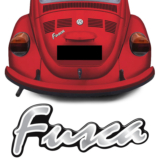 Adesivo Traseiro Fusca Itamar 1996 Emblema Prata Alto Relevo