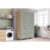 Paneleiro de Cozinha Modulado Marquesa c/ 4 Portas e 4 Gavetas 140cm Nature/Verde – Nesher