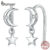 Brincos Bamoer 925 Sterling Sliver Estrelas E Lua Design Presentes Simples Para Mulheres SCE1500