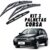 Kit 3 Palhetas de Ferro Parabrisa Original Corsa (2002 até 2012) Dianteira + Traseira