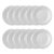 Jogo 12 Pratos Rasos Pomerode Brancos 25,6 cm Porcelana Schmidt