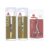 Kit Tesoura BC701 E 2 Pinças Gold Sobrancelha Inox Mundial