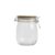 pote de vidro 700ml com tampa de bambu e trava – Mozcada