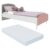 Cama Solteiro com Colchão Incluso 78x188cm 100% MDF Doçura Multimóveis Branca/Cinza/Rosa