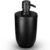 Dispenser Porta Sabonete Líquido Detergente Pia Banheiro Lavabo Cozinha Black Preto Arthi