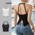 Lovito Regata Casual Lisa Sem Costas Para Mulheres L74ED103 (Multicolorido)