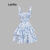 (Trendy) Lovito Vestido Casual Floral Com Babados E Bainha Com Cadarço Em Camadas Para Mulheres L117ADD067