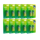 Kit 20 Pilha Alcalina D LR20 Grande Blister 10 Cartela Elgin