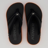 Chinelo Kenner Kivah New Force Preto e Laranja