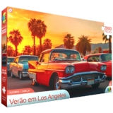 QUEBRA CABEÇA VERÃO EM LOS ANGELES 2000 PEÇAS GGB BRINQUEDOS PUZZLE PAISAGEM PONTOS TURÍSTICOS CARRO