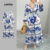 Lovito Vestido Boho Feminino Com Costura Floral Em Camadas E Tecido Para Outono E Inverno LBL24063