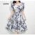 Lovito Vestido Casual Tie-dye Plissado Com Zíper Vestido De Verão/primavera Para Mulheres L131LD1149