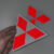 Adesivos Mitsubishi Outlander 2011/2015 Emblema Genérico Par