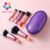 Kit 10 mini pincéis para Maquiagem com estojo bolsa para viagem-312-097