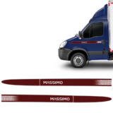 Adesivo Compativel Iveco Daily Faixa Massimo Cabine Simples