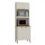 Paneleiro Microondas Tunisia 3 Portas Off White com Canelato Atualle