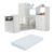 Quarto Infantil com Berço-Cômoda e Colchão Incluso Olívia Multimóveis Branco