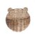 cesto organizador infantil 30cm de parede urso de palha fibra natural – Oikos