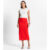 Saia Midi De Ribana Feminina Endless Laranja