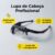 Óculos Lupa Aumento Led Recarregável Profissional Ajustável