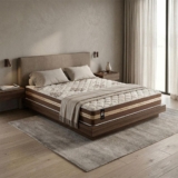 Colchão Indiana Casal Ortopédico Firme Espuma D33 Antialérgico Marrom 138×188 – King House