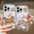 Capa Para Samsung S24 Plus S24Ultra S23 FE S20 S22Ultra S21 A55 A15 A14 M34 Raposa Coelho Caso De Telefone Mopo