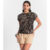 Blusa Feminina Estampada Rovitex Preto