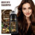 Shampoo Tintura Capilar 500ml Castanho Escuro | Gengibre , Polygonum Multiflorum E Ginseng 3 Em 1 , Noz Marrom