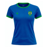 Camiseta Diadora Feminina Campione Brasil Confortável Leve Esportiva Dia a Dia Original
